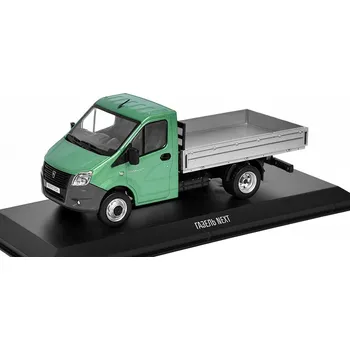 autíčko GAZ Next valník 1:43 Autolegendy Rusko - DeAgostini časopis s modelem #20 GAZon Next náklaďák - kovový model auta