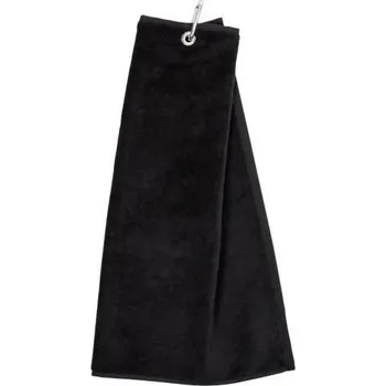 Ručník OEM Tri Fold golfový ručník, černý