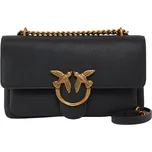 PINKO Love One Soft Black crossbody kabelka Černá