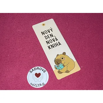 Doplněk ke knize HandMade by VeJa Záložka do knih č.126 - nový den, nová kniha