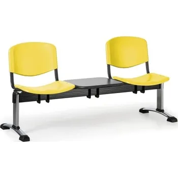 Lavice do čekárny plastová ISO Biedrax LC9691zl - podnož chromovaná