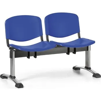 Lavice do čekárny plastová ISO Biedrax LC9681m - podnož chromovaná