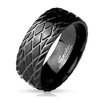 Šperk OPR1920-68 Ocelový prsten dekor pneumatika