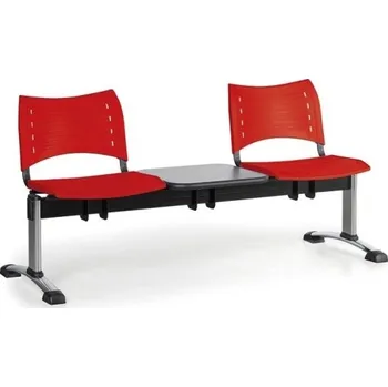 Zahrada Lavice do čekárny plastová Visio Biedrax LC9291CV - podnož chromovaná