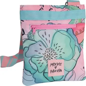 Kabelka Meatfly DIXIE dámská kabelka přes rameno Mint Flowers s nastavitelným popruhem