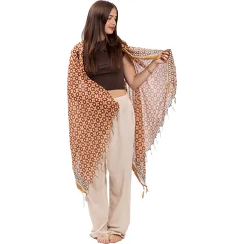 Šátek Sarong / šátek JALA / hnědý ornament I.