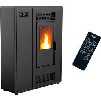 Krbová kamna Sannover Peletová kamna Air Slim Astral 12,2 kW černá