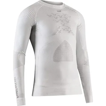 Pánské tričko triko dlouhý rukáv X-BIONIC X-BIONIC® ENERGY ACCUMULATOR 4.0 ARMADILLO SHIRT LG SL ARCTIC WHITE/PEARL GREY - XL