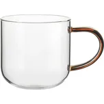 Skleněný hrnek s uchem 400 ml COPPA GLASS ASA Selection - hnědý hnědá