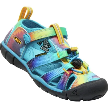 Chlapecká obuv Keen SEACAMP II CNX YOUTH vivid blue/original tie dye dětské sandály
