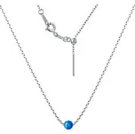 NBP97-OP05 Ocelový opálový náhrdelník - kulička 5 mm