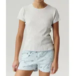 Dámské pyžamo NLP-490/02 kr/r - Atlantic sv.šedá-modrá XL