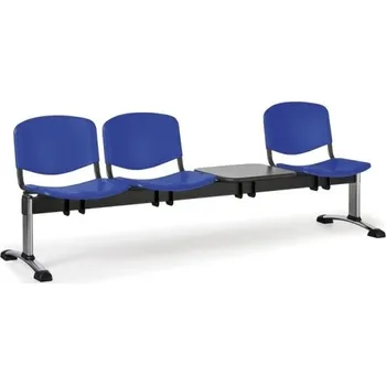 Lavice do čekárny plastová ISO Biedrax LC9711m - podnož chromovaná