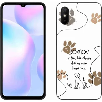 Pouzdro na mobilní telefon Gelový kryt mmCase na Xiaomi Redmi 9AT - psí motiv bílé pozadí