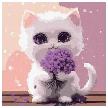 Set školních potřeb Malowania po numerach - Słoneczne mruczenie 30x30