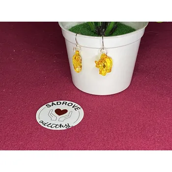 Náušnice HandMade by VeJa Naušnice - slon (oranžová)