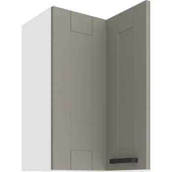 Stolarz Lempert Horní rohová kuchyňská skřínka Luna 60x60 GN-72 2F Barva korpusu skříněk: Bílá, Zvolte barvu dvířek: CLAYGR