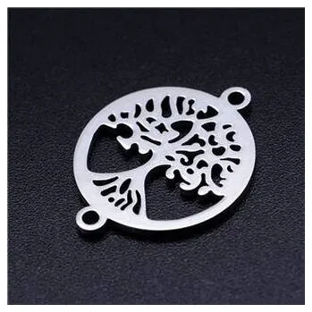 Přívěsek OK1332-ST Ocelový přívěšek - strom života