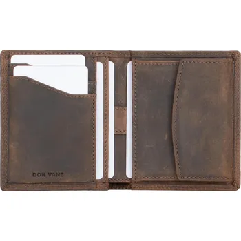 Peněženka DON VANE peněženka kůže RFID vintage hnědá