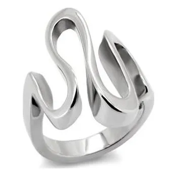 Šperk AL-0087-59 Extravagantní ocelový prsten vlnka