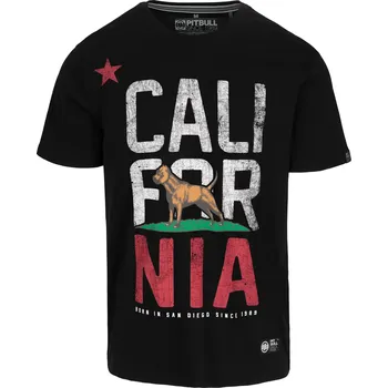 Pánské tričko PitBull West Coast - pánské triko CALIFORNIA černé 3XL