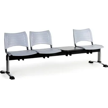 Lavice do čekárny plastová Visio Biedrax LC9293s - podnož chromovaná