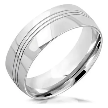 Prsten OPR0107-67 Ocelový prsten, šíře 8 mm, vel. 67
