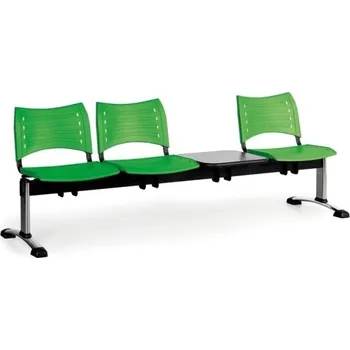 Lavice do čekárny plastová Visio Biedrax LC9293z - podnož chromovaná