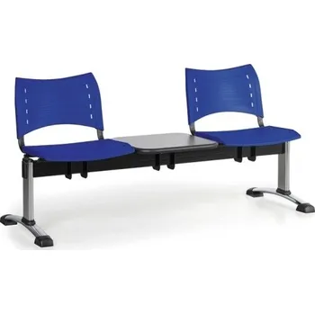 Lavice do čekárny plastová Visio Biedrax LC9291m - podnož chromovaná