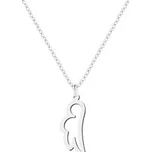 OPD0271-ST Ocelový řetízek s přívěškem - křídla