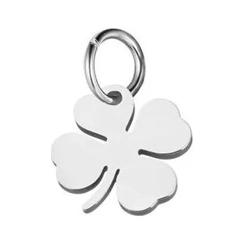 Přívěsek OPP1709 Ocelový přívěšek - čtyřlístek malý - čtyřlístky