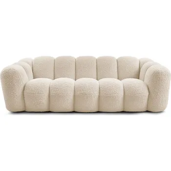 Pohovka Béžová pohovka z textilie bouclé 232 cm Hippolyte – Bobochic Paris ID_1773422