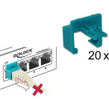Sada nářadí Delock RJ45 bezpečnostní spona startovací sada 20 kusů