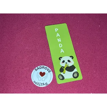 Doplněk ke knize HandMade by VeJa Záložka do knih č.165 - sedící panda