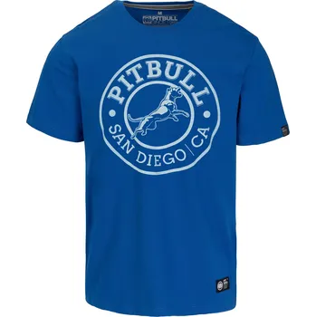 Pánské tričko PitBull West Coast - pánské triko SAN DIEGO CA královsky modré 2XL