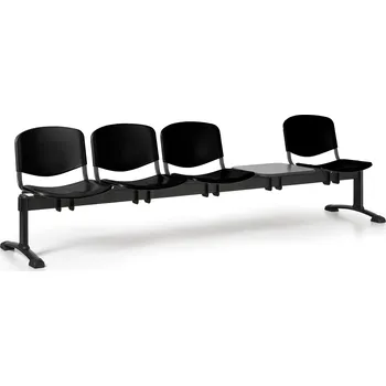 Lavice do čekárny plastová ISO Biedrax LC9730c - podnož černá