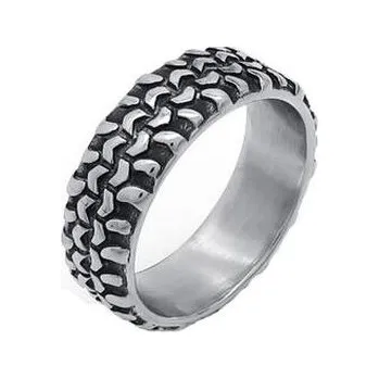 Prsten OPR1888-57 Pánský ocelový prsten pneumatika