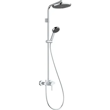 Vodovodní baterie Hansgrohe Activera S - Sprchový systém Showerpipe 240 1jet se sprchovou tyčí Varia s pákovou baterií, EcoSmart, chrom 28875000