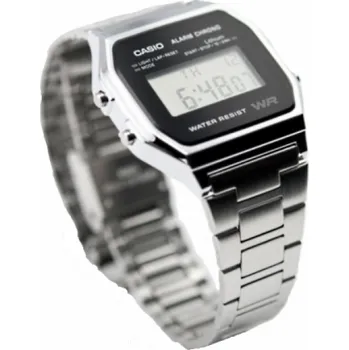 Módní doplněk Casio A158WEA-1 Unisex náramkové hodinky