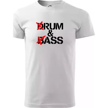 Drum & Bass (Rum & Ass) - Triko extra velké (5-8XL) - 8XL ( Bílá )