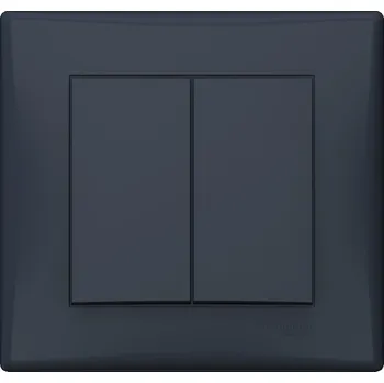 vypínač Schneider Electric Sedna SDN0690170 přepínač dvojitý střídavý, řazení 6+6, grafit