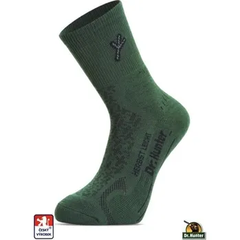 Rybářské oblečení Ponožky Dr.Hunter Herbst Leicht TREK 45-47 Zelené