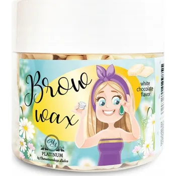 Přípravek na depilaci a epilaci Tvrdý Vosk na depilaci obočí v granulích 100g Bílá Čokoláda PLATINUM
