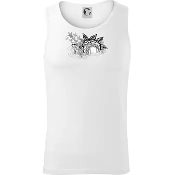 Loch ass (Pecka design) - Tílko pánské Core - XL ( Bílá )