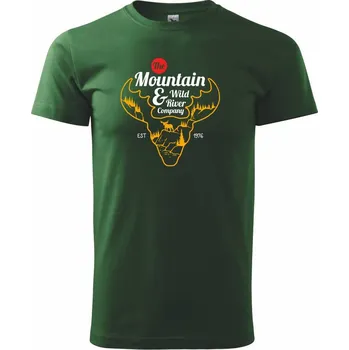 Moose - Triko extra velké (5-8XL) - 7XL ( Lahvově zelená )