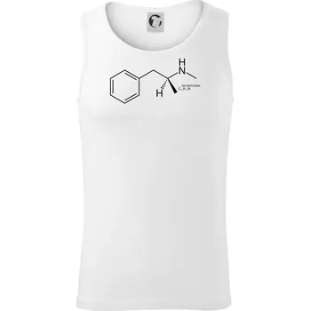 Molekulární struktura pervitin - Tílko pánské Core - M ( Bílá )