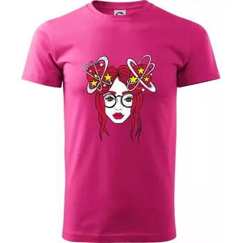 Pánská móda Magická červenovláska (Pecka design) - Klasické pánské triko vyšší gramáže - L ( Purpurová )