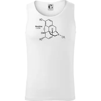 Molekulární struktura Morfin - Tílko pánské Core - XL ( Bílá )