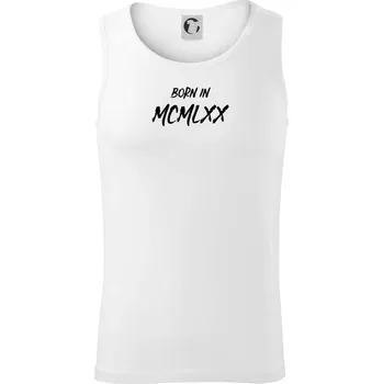 Born in - Římské číslo 1970 - Tílko pánské Core - L ( Bílá )