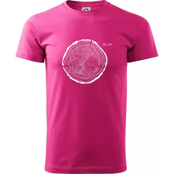 Pánská móda Letokruhy - 55 - Klasické pánské triko vyšší gramáže - 2XL ( Purpurová )